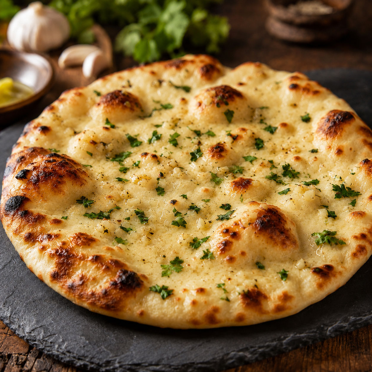 Garlic naan